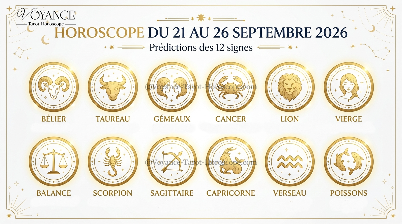 Roue du zodiaque et constellations astrologiques pour l'horoscope de septembre 2026
