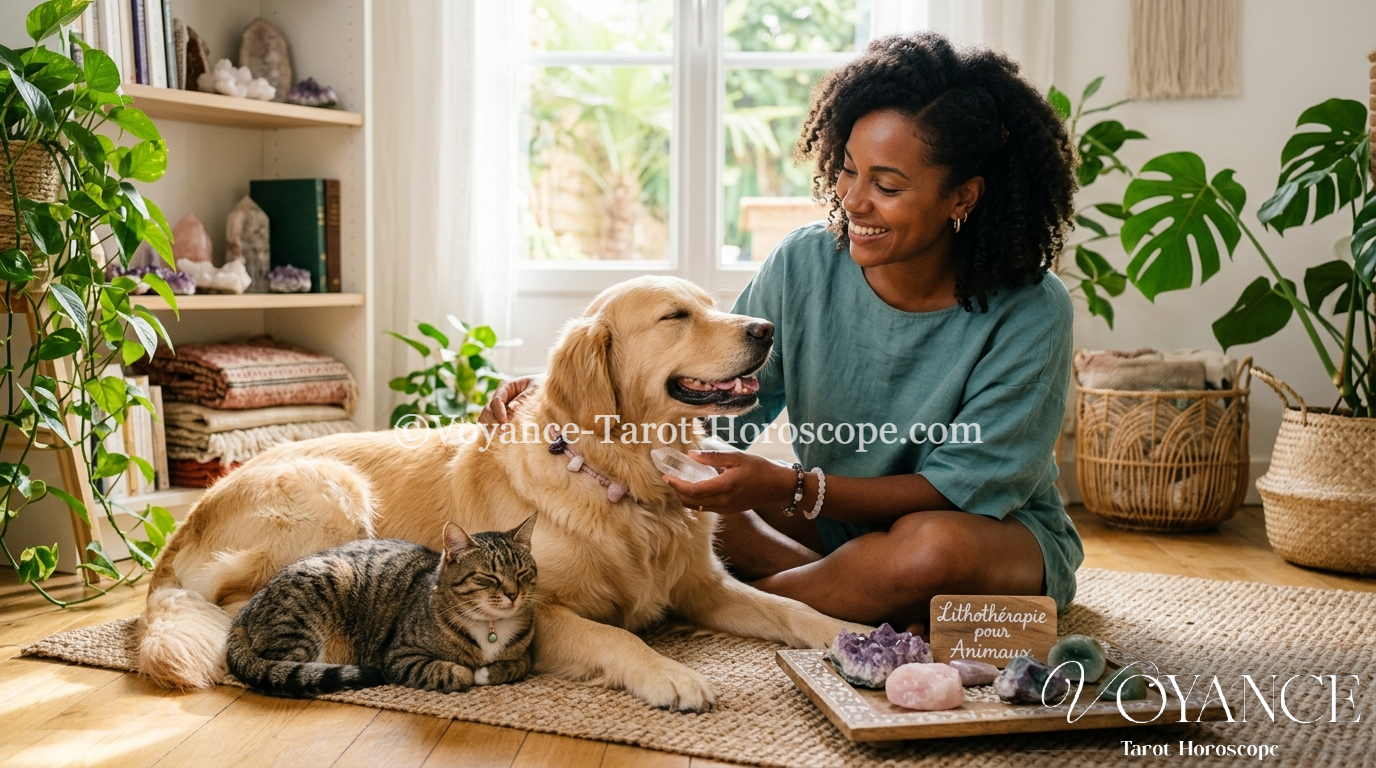 La lithothérapie pour les animaux de compagnie : pierres douces, usages, précautions et pourquoi elle ne remplace jamais le vétérinaire. Le guide bien-être animal.